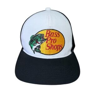 Bass Pro Shops Mesh Fishing Trucker Hat Embroidered Logo Snapback OSFA Hat Cap